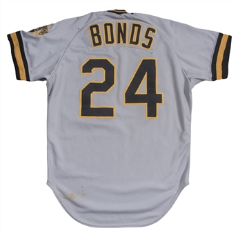 1988 Barry Bonds Game Used Pittsburgh Pirates Road Jersey